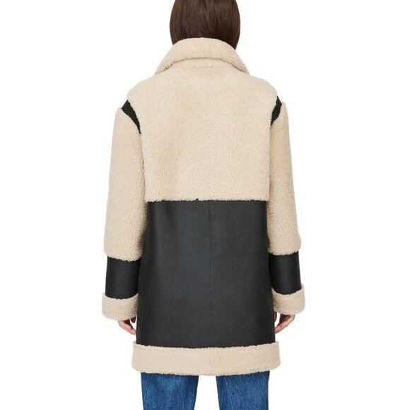 HiSO Urban Reversible Genuine Shearling & Leather Coat - Picture 5 of 16